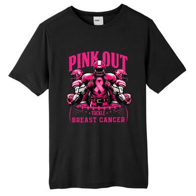 Pin.K Out Tackle Breast Cancer Awareness Football Pin.K Ribbon Tall Fusion ChromaSoft Performance T-Shirt