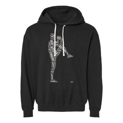Pitcher On The Mound Baseball Lifestyle Garment-Dyed Fleece Hoodie