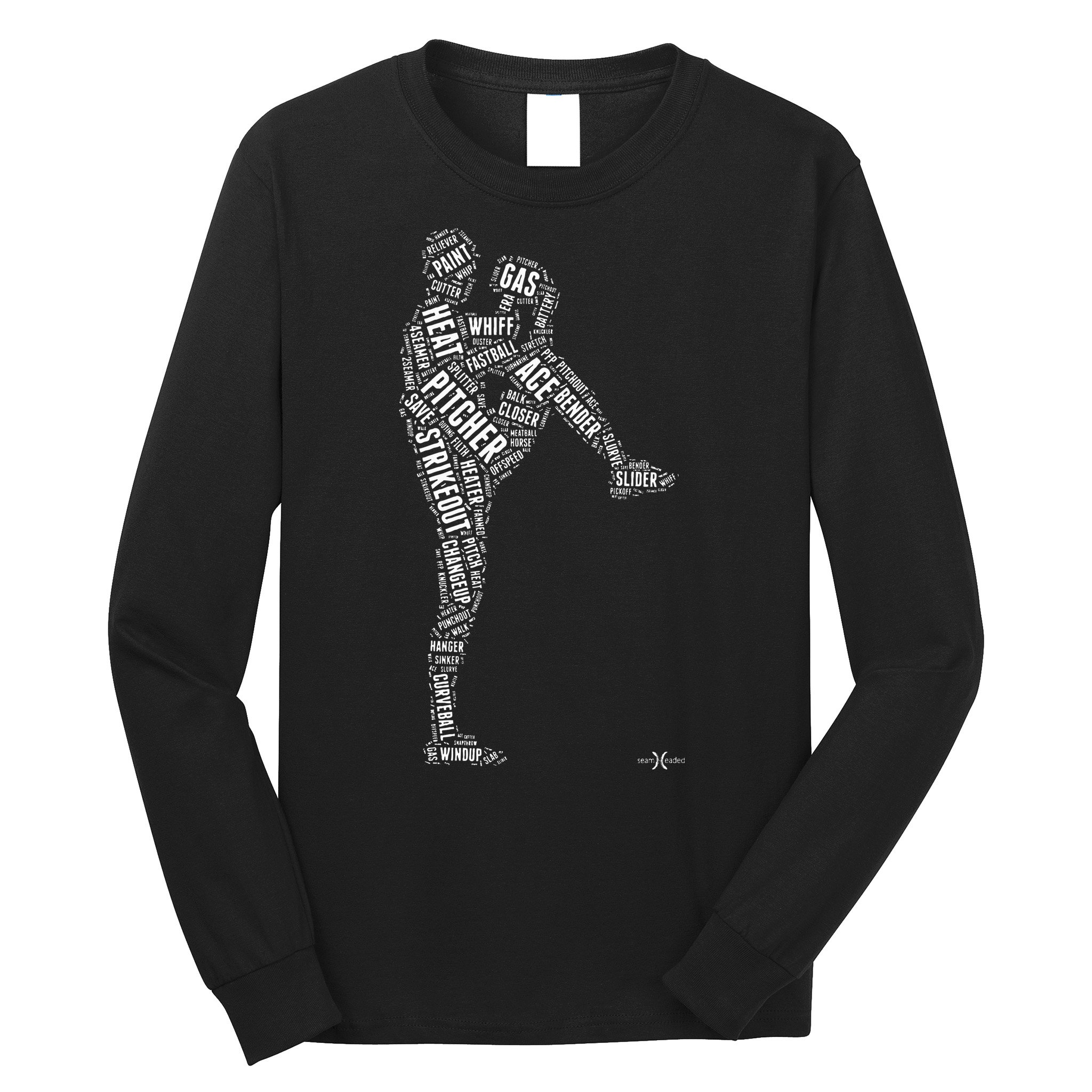 Pitcher On The Mound Baseball Lifestyle Long Sleeve Shirt