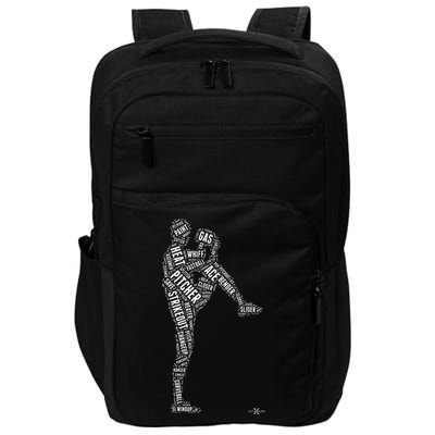 Pitcher On The Mound Baseball Lifestyle Impact Tech Backpack