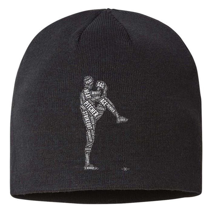 Pitcher On The Mound Baseball Lifestyle Sustainable Beanie