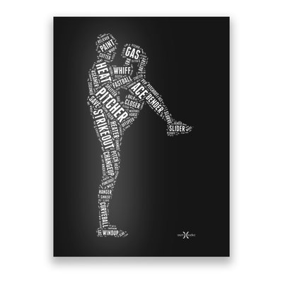 Pitcher On The Mound Baseball Lifestyle Poster