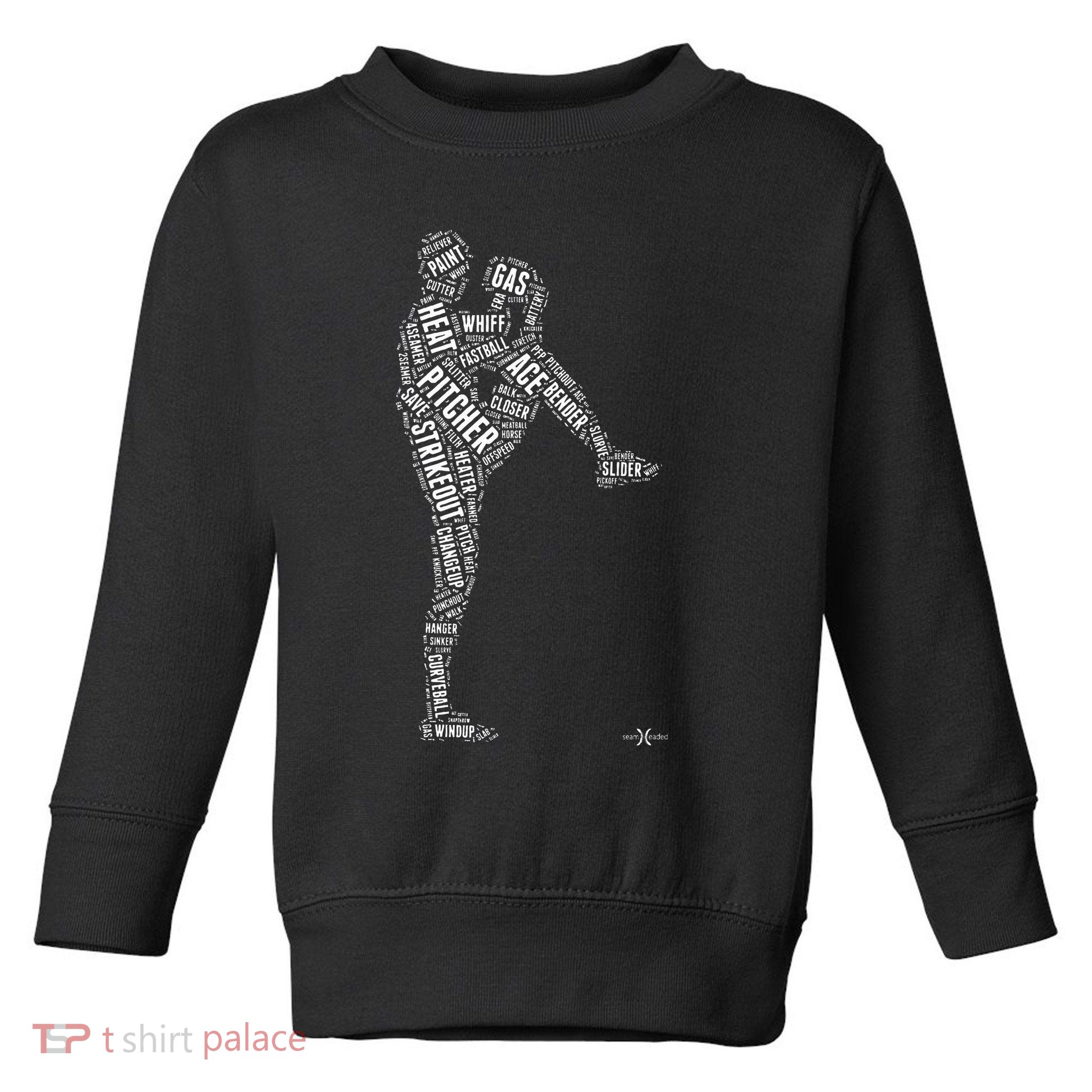 Pitcher On The Mound Baseball Lifestyle Toddler Sweatshirt
