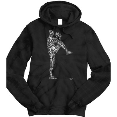 Pitcher On The Mound Baseball Lifestyle Tie Dye Hoodie