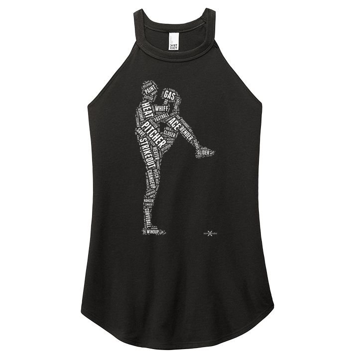 Pitcher On The Mound Baseball Lifestyle Women's Perfect Tri Rocker Tank