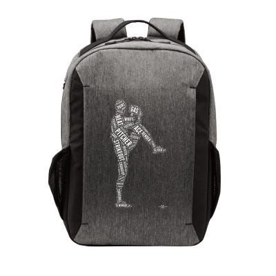 Pitcher On The Mound Baseball Lifestyle Vector Backpack