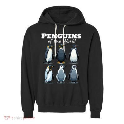 Penguins Of The World Garment-Dyed Fleece Hoodie