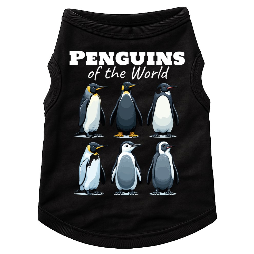 Penguins Of The World Doggie Tank
