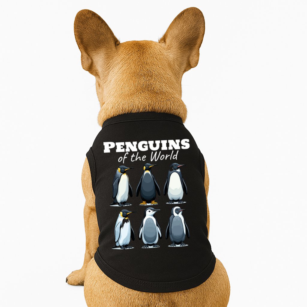 Penguins Of The World Doggie Tank