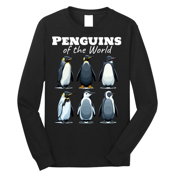 Penguins Of The World Long Sleeve Shirt