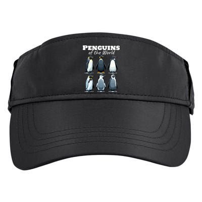 Penguins Of The World Adult Drive Performance Visor