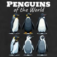 Penguins Of The World Adult Drive Performance Visor