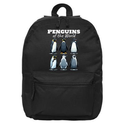 Penguins Of The World 16 in Basic Backpack