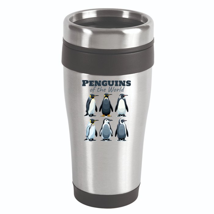 Penguins Of The World 16oz Travel Tumbler