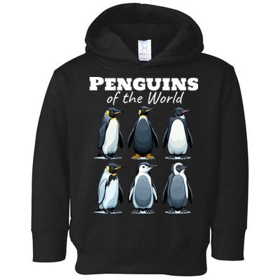 Penguins Of The World Toddler Hoodie