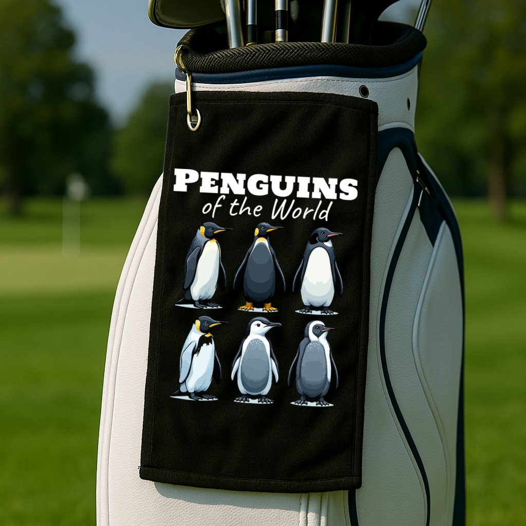 Penguins Of The World Golf Towel