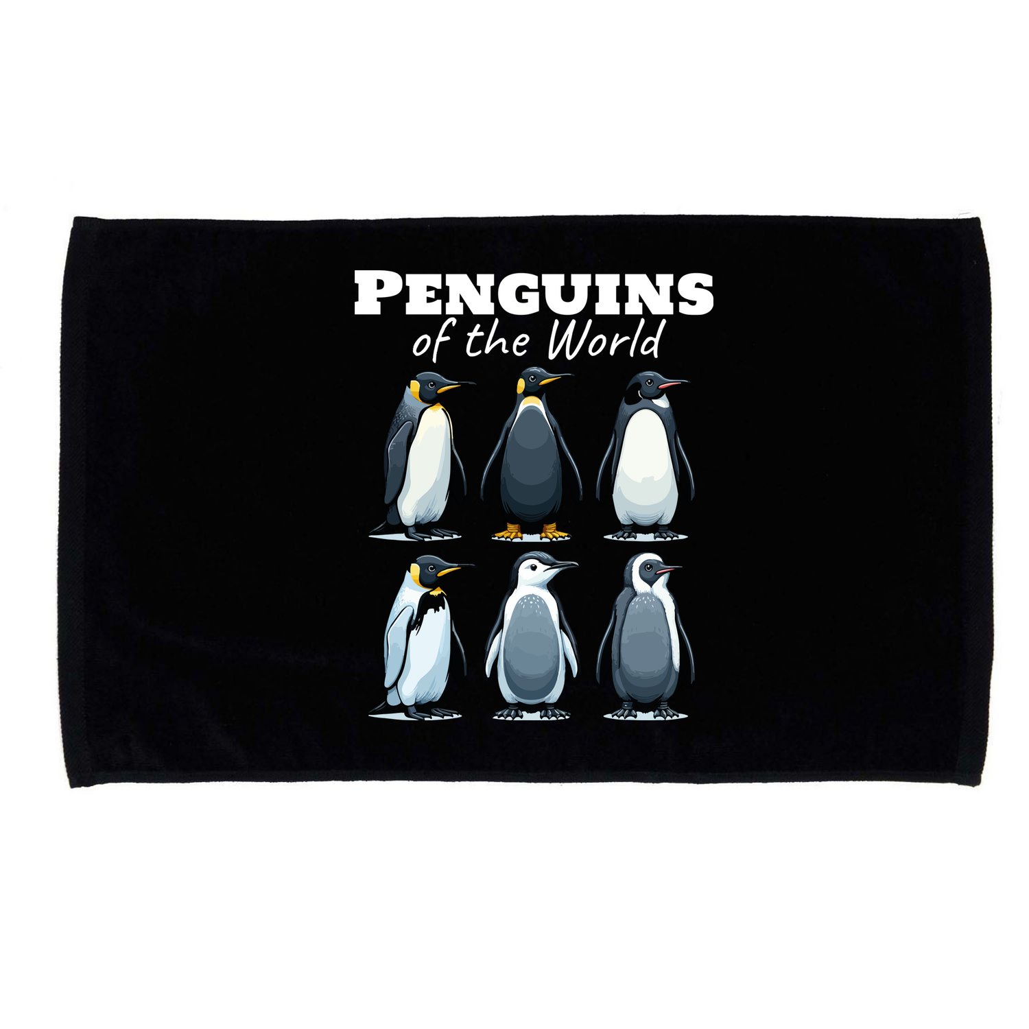 Penguins Of The World Microfiber Hand Towel
