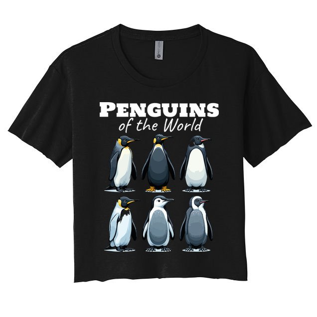 Penguins Of The World Crop Top
