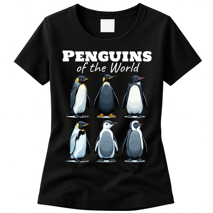Penguins Of The World Womens T-Shirt