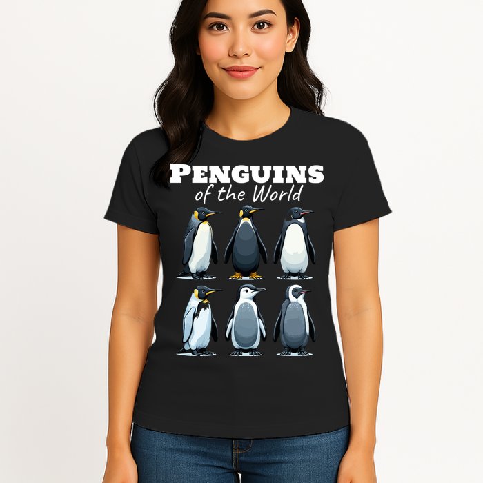 Penguins Of The World Womens T-Shirt