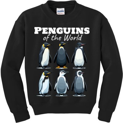 Penguins Of The World Kids Sweatshirt