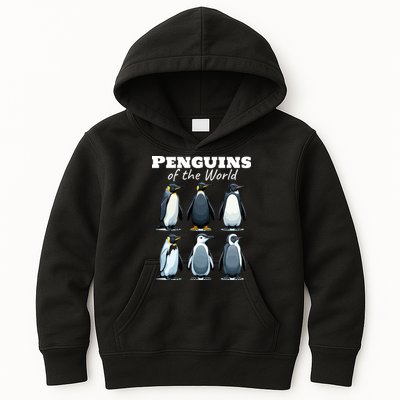 Penguins Of The World Kids Hoodie