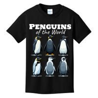 Penguins Of The World Kids T-Shirt