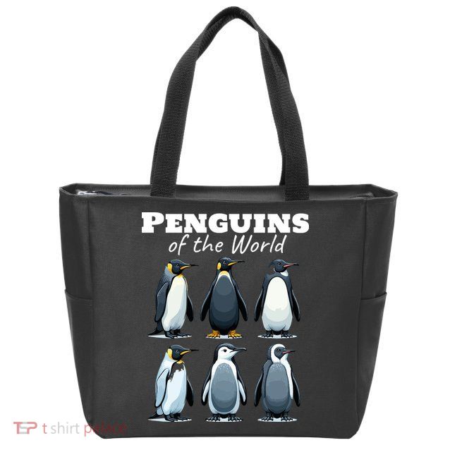 Penguins Of The World Zip Tote Bag