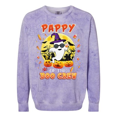 Pappy Of The Boo Crew Halloween Cute Ghost Pumpkin Scary Colorblast Crewneck Sweatshirt