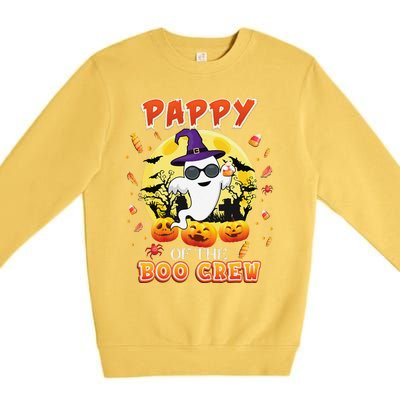 Pappy Of The Boo Crew Halloween Cute Ghost Pumpkin Scary Premium Crewneck Sweatshirt