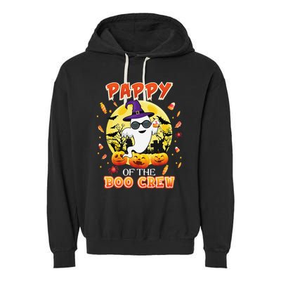 Pappy Of The Boo Crew Halloween Cute Ghost Pumpkin Scary Garment-Dyed Fleece Hoodie