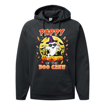 Pappy Of The Boo Crew Halloween Cute Ghost Pumpkin Scary Performance Fleece Hoodie