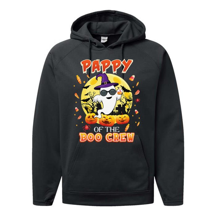 Pappy Of The Boo Crew Halloween Cute Ghost Pumpkin Scary Performance Fleece Hoodie