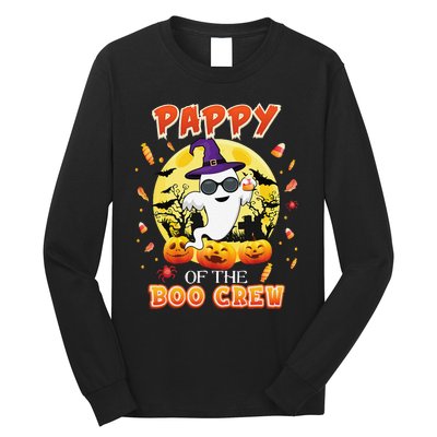 Pappy Of The Boo Crew Halloween Cute Ghost Pumpkin Scary Long Sleeve Shirt