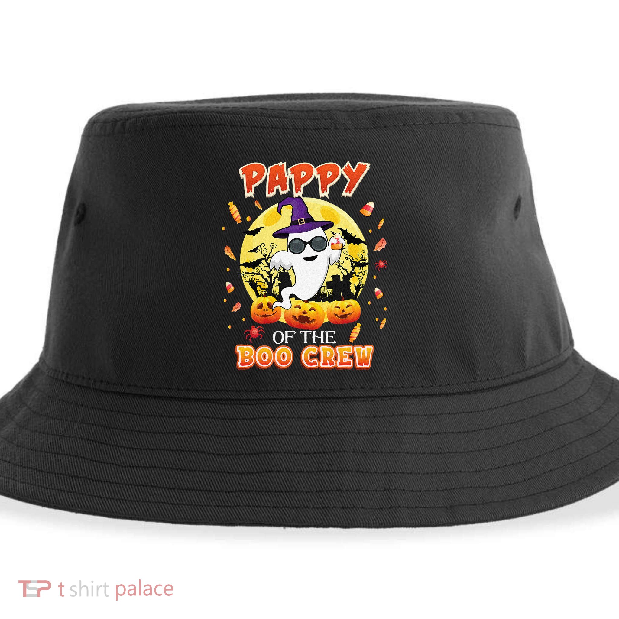 Pappy Of The Boo Crew Halloween Cute Ghost Pumpkin Scary Sustainable Bucket Hat