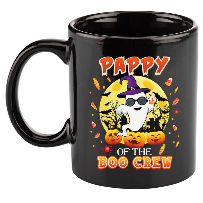 Pappy Of The Boo Crew Halloween Cute Ghost Pumpkin Scary 11oz C Handle Ceramic Mug