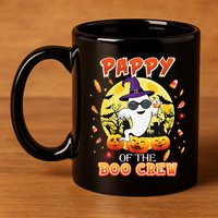 Pappy Of The Boo Crew Halloween Cute Ghost Pumpkin Scary 11oz C Handle Ceramic Mug