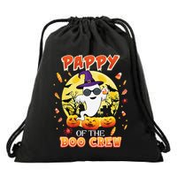 Pappy Of The Boo Crew Halloween Cute Ghost Pumpkin Scary Drawstring Bag