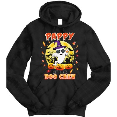 Pappy Of The Boo Crew Halloween Cute Ghost Pumpkin Scary Tie Dye Hoodie