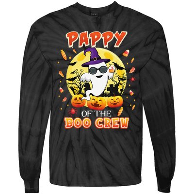 Pappy Of The Boo Crew Halloween Cute Ghost Pumpkin Scary Tie-Dye Long Sleeve Shirt