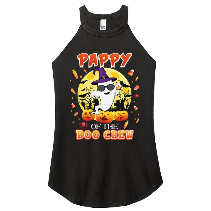 Pappy Of The Boo Crew Halloween Cute Ghost Pumpkin Scary Women's Perfect Tri Rocker Tank