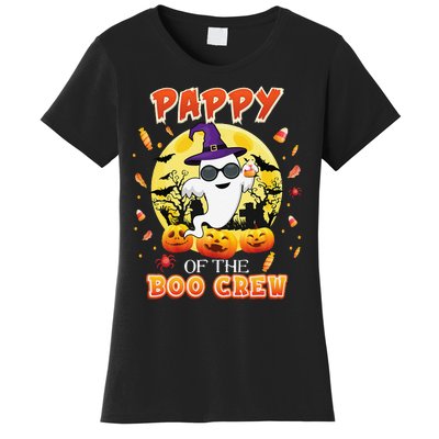 Pappy Of The Boo Crew Halloween Cute Ghost Pumpkin Scary Women's T-Shirt