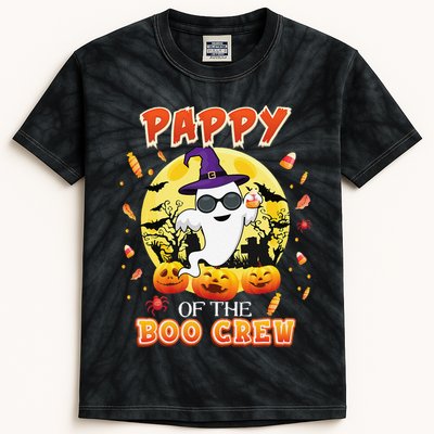 Pappy Of The Boo Crew Halloween Cute Ghost Pumpkin Scary Kids Tie-Dye T-Shirt