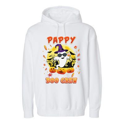 Pappy Of The Boo Crew Halloween Cute Ghost Pumpkin Scary Garment-Dyed Fleece Hoodie