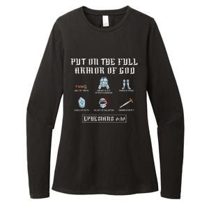 Put On The Full Armor Of God Funny Saying Christian Womens CVC Long Sleeve Shirt