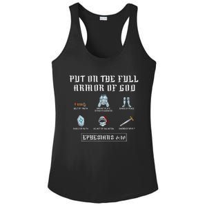 Put On The Full Armor Of God Funny Saying Christian Ladies PosiCharge Competitor Racerback Tank