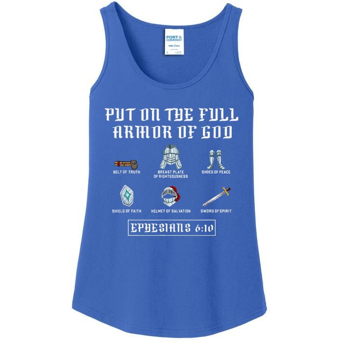 Put On The Full Armor Of God Funny Saying Christian Ladies Essential Tank