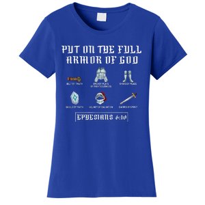 Put On The Full Armor Of God Funny Saying Christian Women's T-Shirt