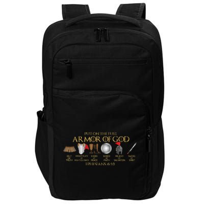 Put on the Full Armor of God Shield Ephesians 611 Christian Impact Tech Backpack