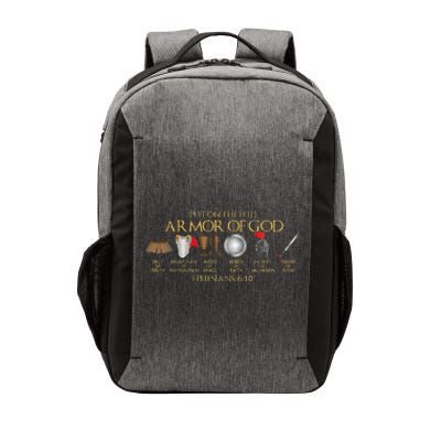 Put on the Full Armor of God Shield Ephesians 611 Christian Vector Backpack